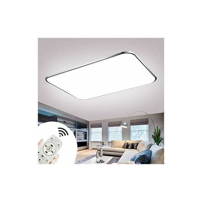 Trimec - led Plafonnier Dimmable 72W Avec Télécommande Salon Lampe Moderne Plafonniers Cuisine Salle De Bains Couloir Chambre