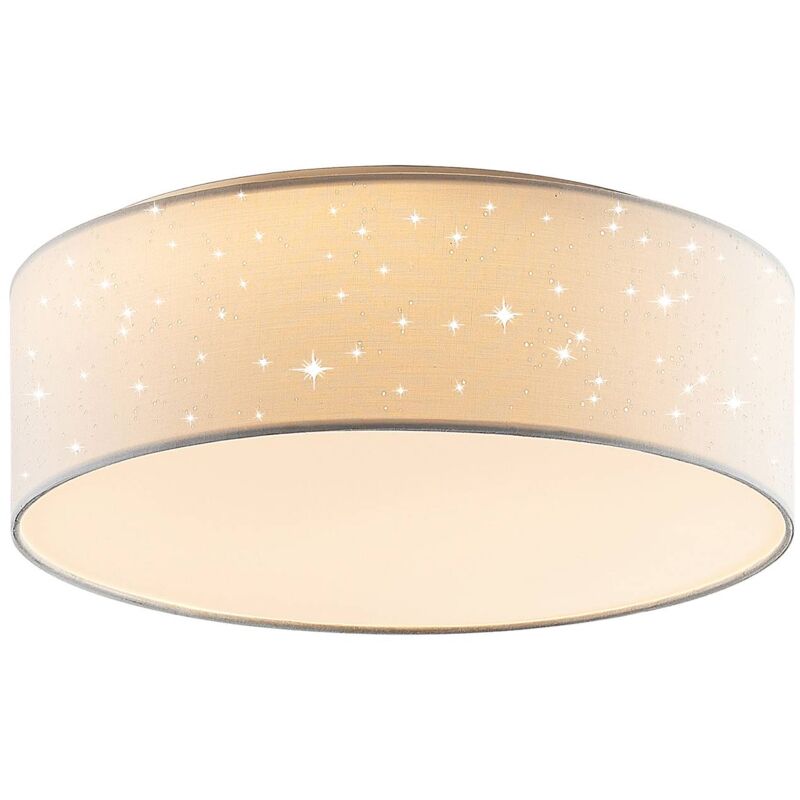 Lindby - led Plafonnier 'Ellamina' en textile pour salon & salle à manger