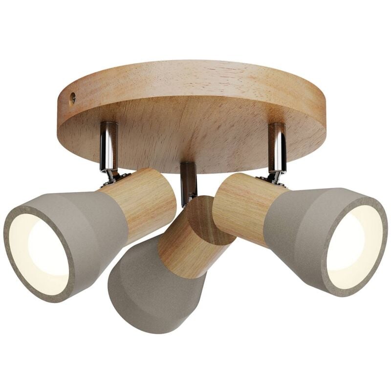 Spot en béton à intensité variable 'Filiz' pour chambre à coucher