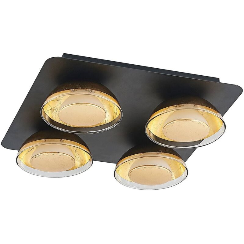 Lindby - Plafonnier 'Erin' en métal pour salon & salle à manger