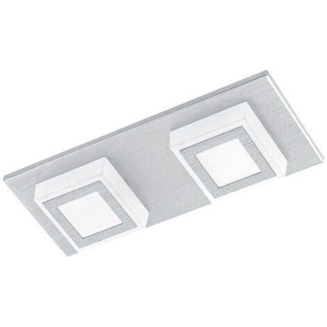 LED plafonnier Masiano Gris métallisé à 2 lumières - 94506