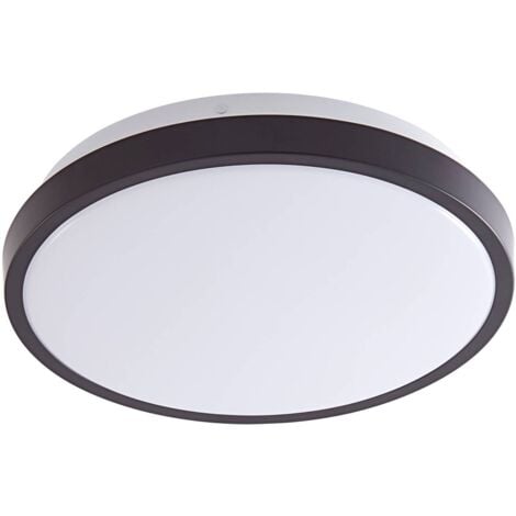 LINDBY LED Plafonnier 'Medon' en métal pour salle de bain