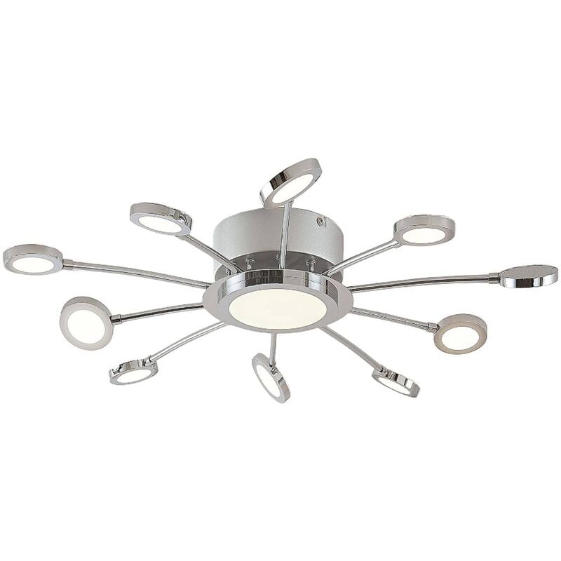 Led Plafonnier à intensité variable 'Meru' en métal pour salon & salle à manger