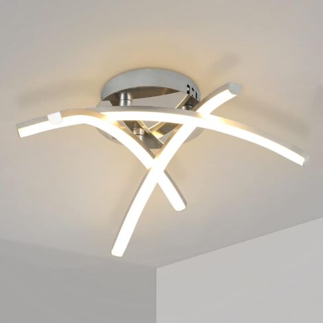 LED Plafonnier moderne, 20W LED Lampes de Plafond à Surface en forme de Fourche pour Salon Chambre à coucher Escalier Couloir Appareils d'éclairage de plafond Lumière blanche chaude