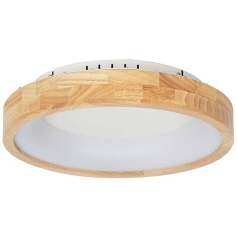 LED Plafonnier 'Samvel' en bois pour salon & salle à manger