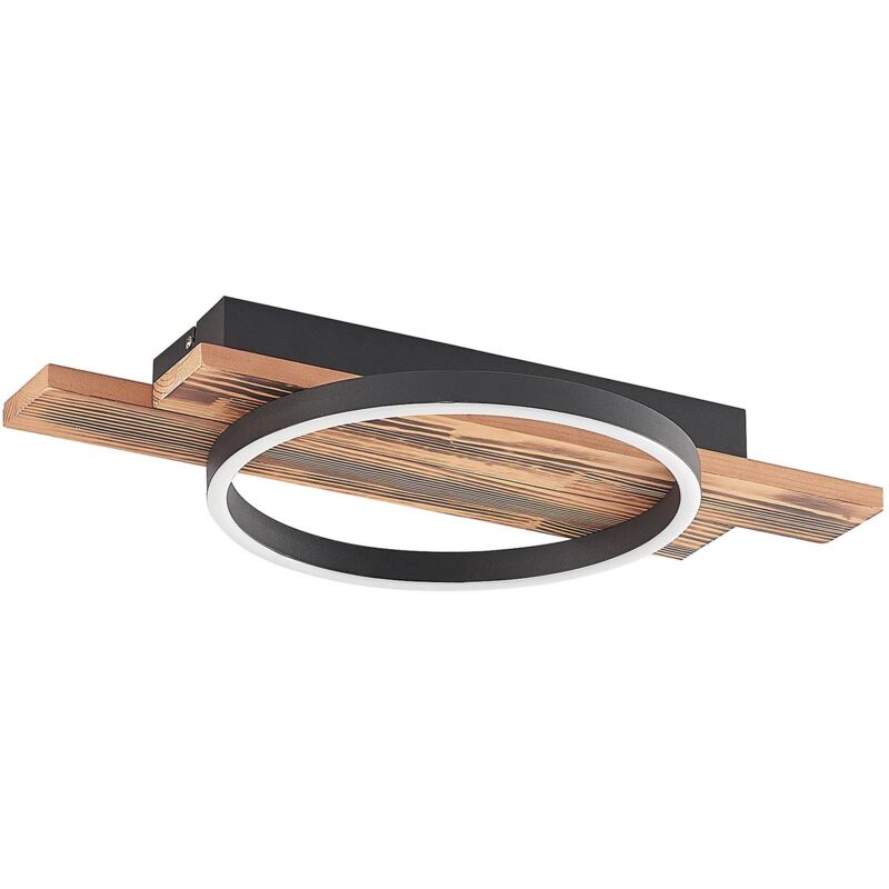 Led Plafonnier à intensité variable 'Sentoa' en bois pour salon & salle à manger