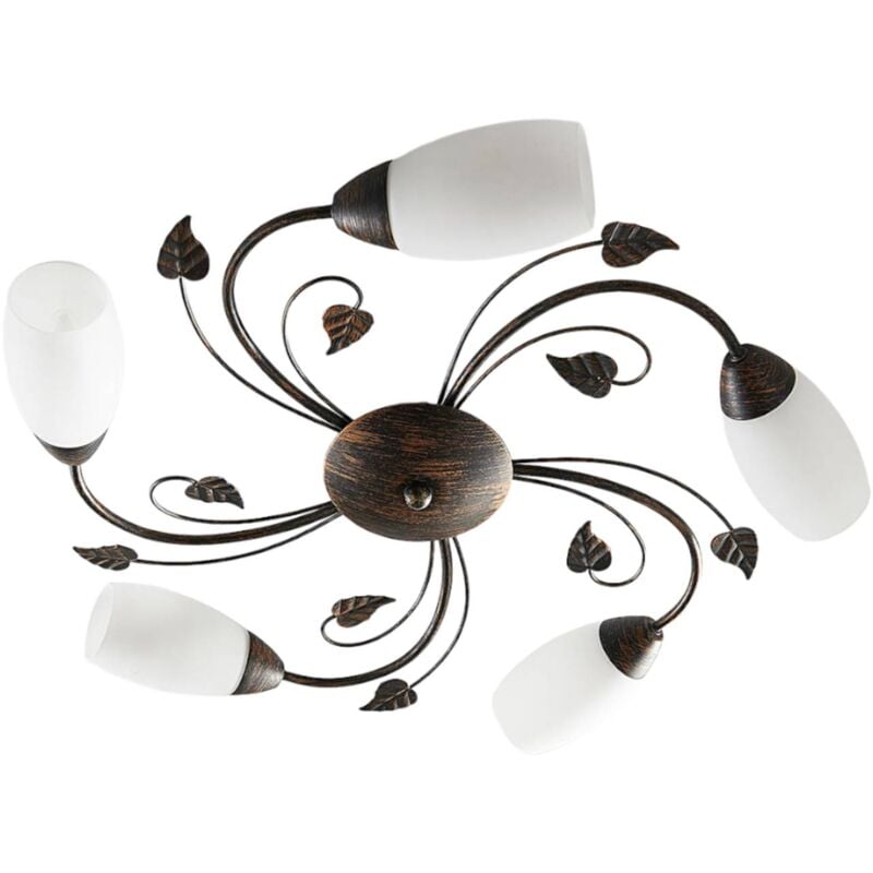 Plafonnier à intensité variable 'Stefania' en métal pour salon & salle à manger