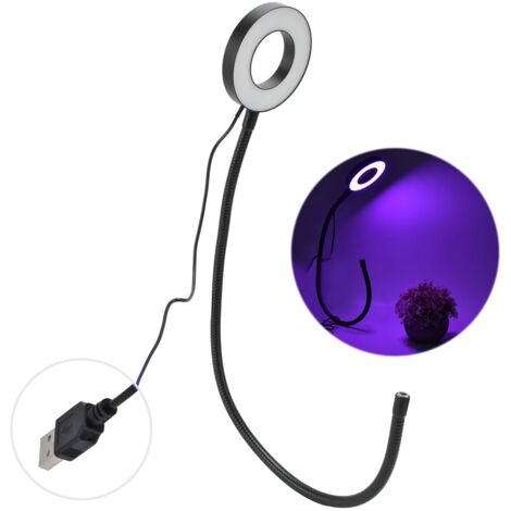 LED Plant Growth Light Full Spectrum Adjustable USB Powered Growth Lamp for Indoor 5V