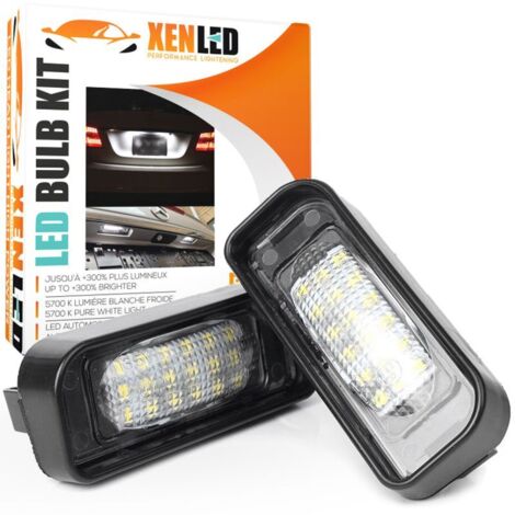 LED plaque d'immatriculation Mercedes Classe S W220 - BLANC 6000K - Pack éclairage