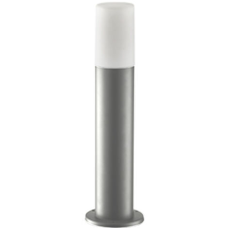 LED Pollerleuchte Edelstahl 80 cm hoch IP44 Grau Weiß rund mit Farbwechsel 3000+RGB K 450 lm Modern