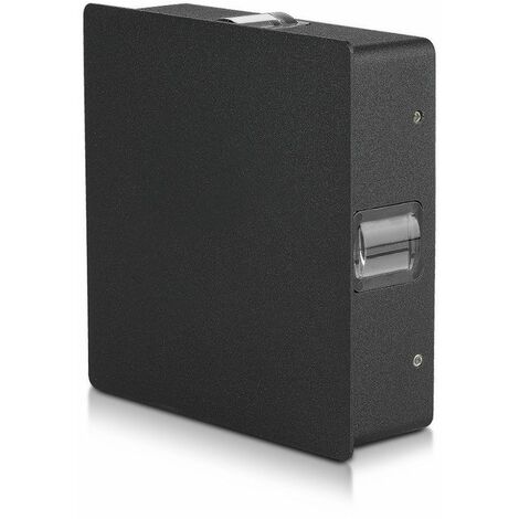 LED Quadratische Wandleuchte 4W 110LM/W Farbe Schwarz 3000K IP65
