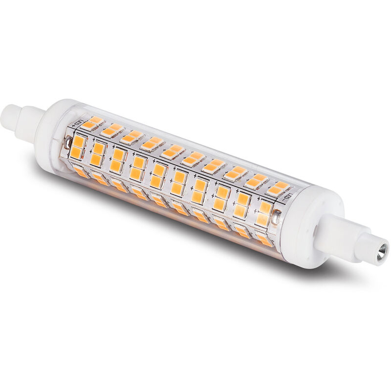 LED R7S tube solaire en céramique prise horizontale lumière gradation 118mm projecteur est blanc