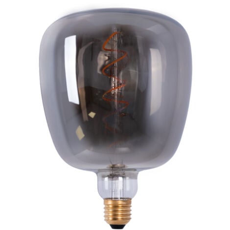 BARCELONA LED LED Rauchglas Lampe - E27 D140 - Dimmbar - 4W - 1800K