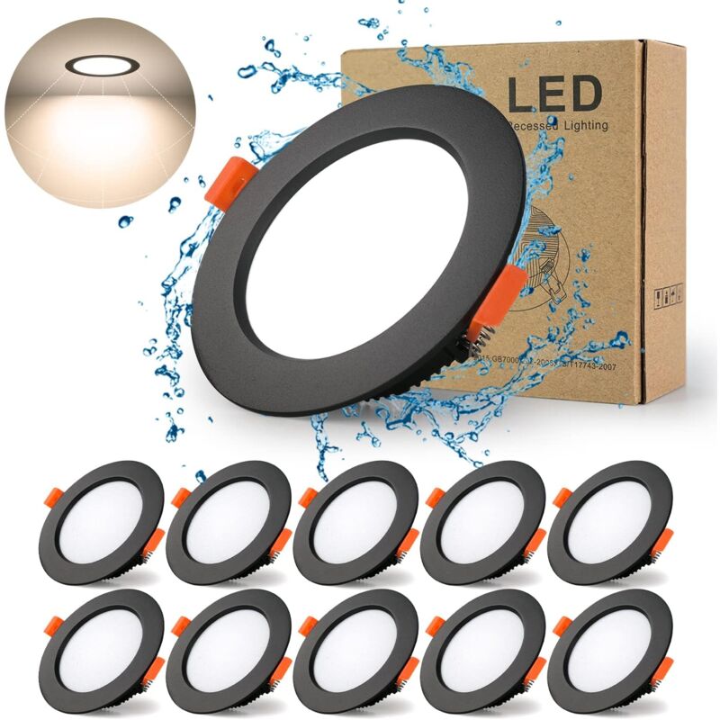 Image of Longziming - Led Recessed Spotlight Black,&hellip;