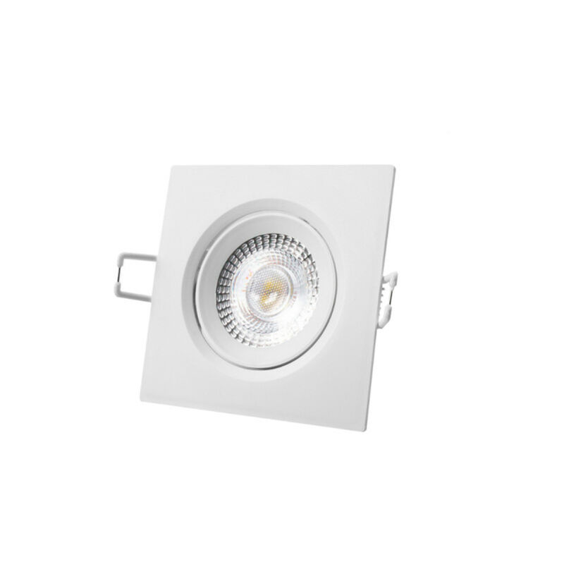 LED recessed spotlight 5W - 380lm - 6400K - White frame - 31655 - EDM