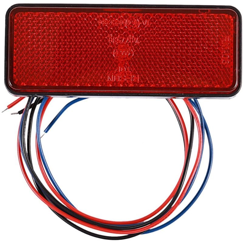 Image of LED-Reflektor, rotes Rücklicht, Brems- und Positionsleuchte für LKW, Anhänger, SUV und Motorrad