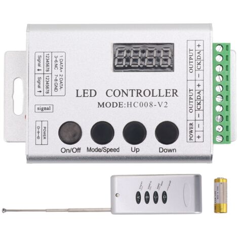 LED RGB Controller SPI Signal Light Strip Controller for 6803 1903 WS2811 WS2812B 5V to 24V
