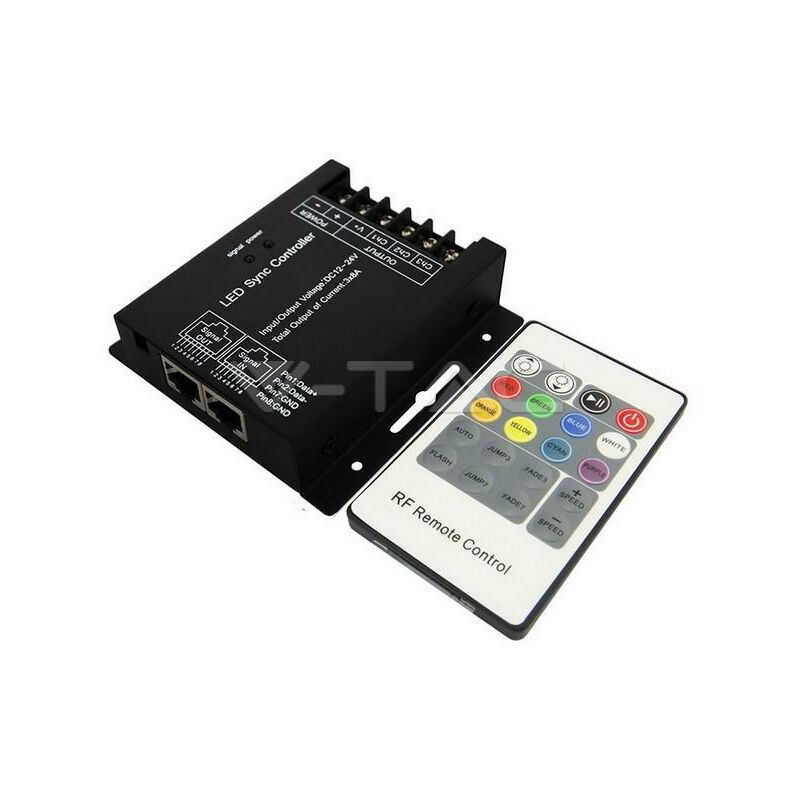 Image of Esolution - led rgb controller with 20 key rf remote control