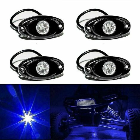 Led Rock Lights Led Neon Underglow Light Waterproof For Car Truck Atv Utv Suv Offroad Boat Underbody Glow Trail Rig Lamp (Blue)