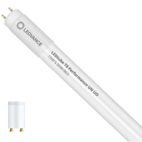 LED Röhre T8 G13 120cm Glas 15W 160 lm/W LEDVANCE No Flicker 6500K Kaltweiß Nein