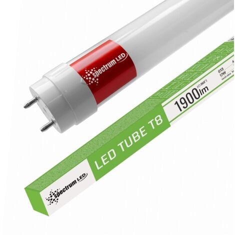 SPECTRUM LED-RÖHREN / LED-LEUCHTSTOFFRÖHREN NEUTRAL WHITE 120CM T8 230V 17W WOJ+22304