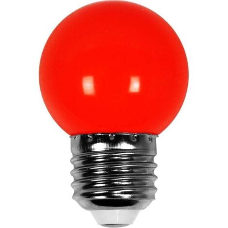 Led Rouge conçue pour Guirlande Guinguette IP65 1, XU,5W - Led E27 Rouge - 5cm pour Guirlande Guinguette Culot E27 Rouge - KZQ