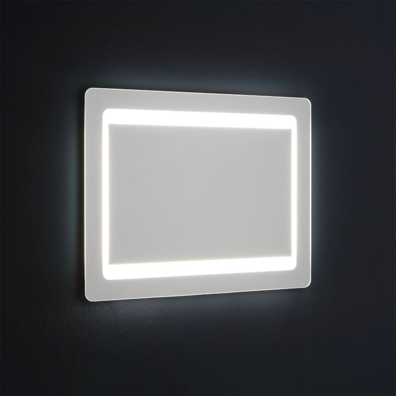 Iperbriko Weiß - Led-Rückbeleuchteter Spiegel 60X80 Cm