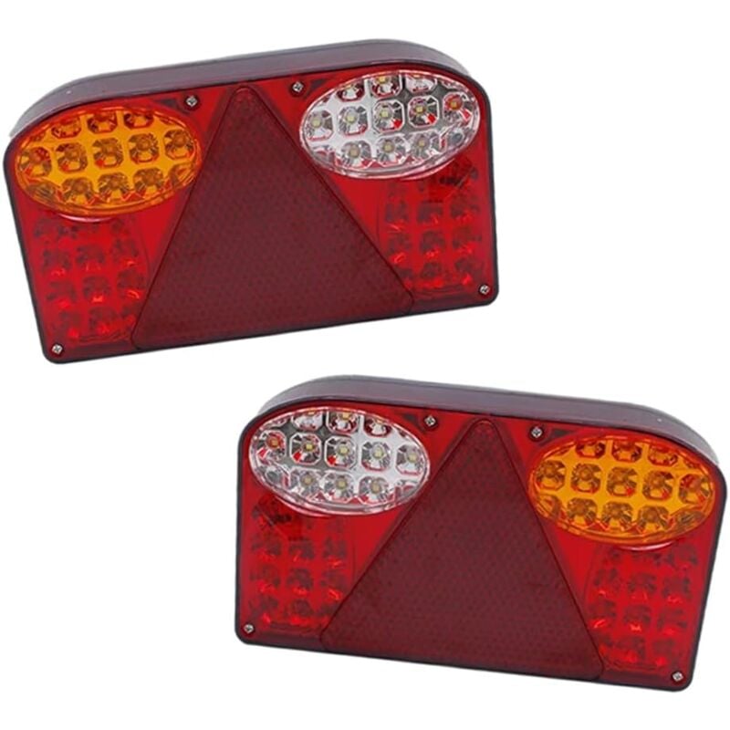 Image of Aiperq - LED-Rücklicht für Auto und lkw, Bremslicht hinten, kompatibel mit 12–24 v lkw und Anhänger