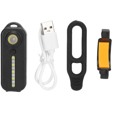 LED-Rücklicht für Fahrräder, 5 Leuchtmodi, wasserdicht (IPX3), USB-aufladbar, Sicherheitsausrüstung für Nachtfahrten
