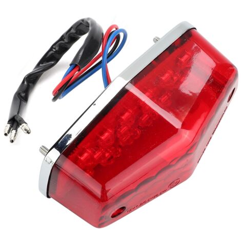 LED-Rücklicht für Yamaha-Motorräder – Rote Linse, Bremslicht/Blinker