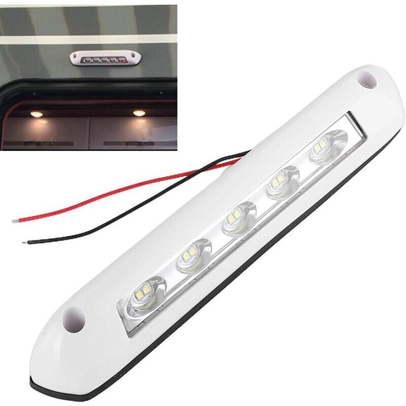 Projecteur LED pour VR, éclairage extérieur utilitaire 12V/24V 8W étanche pour auvent de camions, camping-cars, remorques et bateaux + éclairage