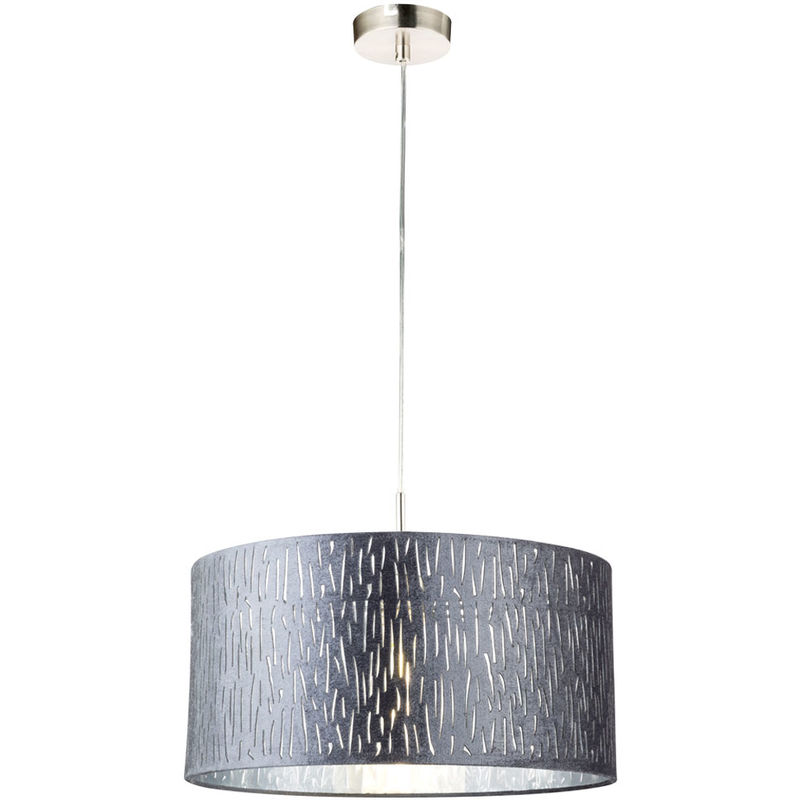 Etc-shop - Hänge Decken Lampe silber metallic Wohn Zimmer Strahler Pendel Leuchte im Set inkl. LED Leuchtmittel