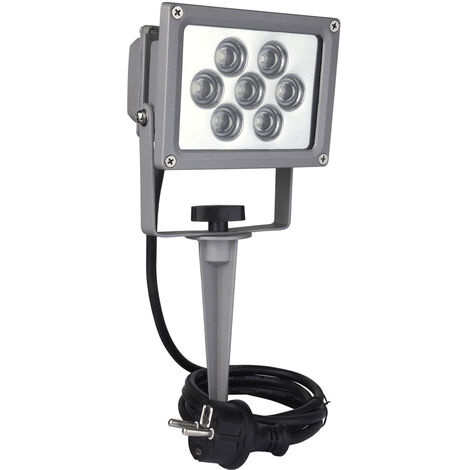 LED Scheinwerfer Strahler mit Erdspieß, IP44, Breite 20cm