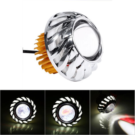 LED-Scheinwerferprojektor für Motorräder mit Halo-, Engels-/Teufelsaugen- und Weißlichtfunktion