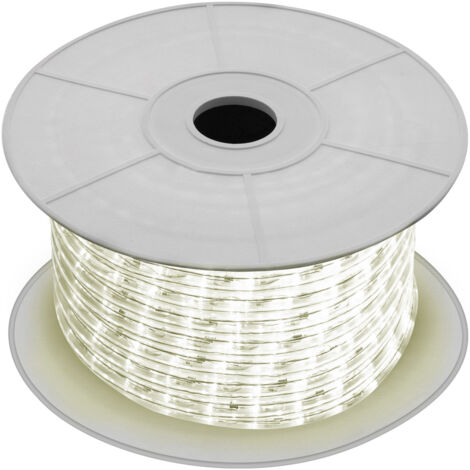 LED-Schlauch Rund 220V 36 LEDs/m 50m Schnitt alle 100 cm IP65 Warmweiß