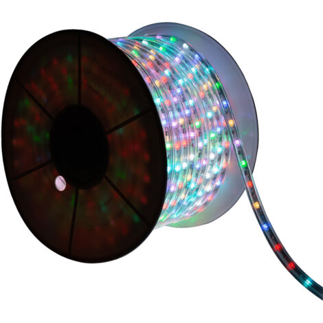 LED Schlauch Rund 220V RGB 36 LED/m 50m Schnitt jede 100 cm IP65 RGB