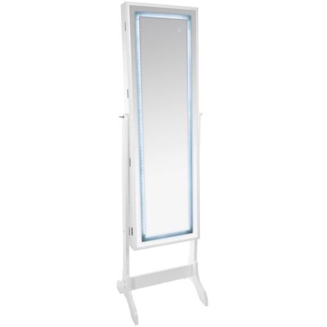 LED-Schmuckkästchen aus Glas - weiß - 47x155 cm
