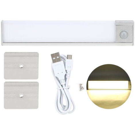 LED-Schrankleuchte mit Bewegungsmelder, natürliches Licht, USB-aufladbar für Küche und Ankleidezimmer