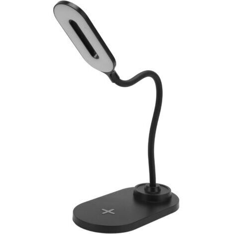 LED-Schreibtischlampe – Integrierte Schreibtischlampe mit kabellosem Ladegerät, ideal für Büro, Schlafzimmer usw. – 1 Stück, schwarz