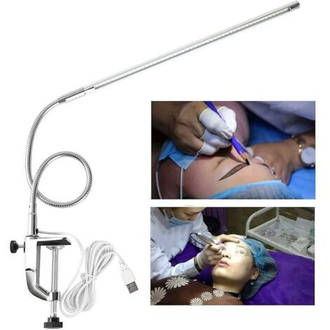 LED-Schreibtischlampe, LED-Klemmleuchte, verstellbare Maniküretischlampe, LED-Nagellampe