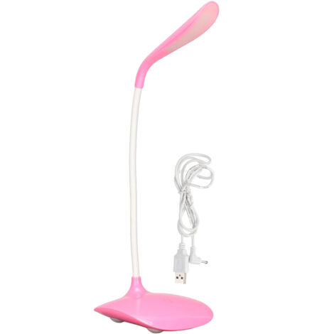 LED-Schreibtischlampe mit Touch-Steuerung, modernes Design, 360° verstellbar, USB-Anschluss, Augenschutz, Leselicht