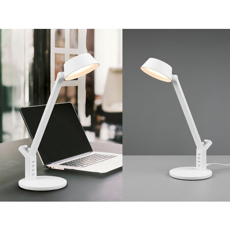 LED Schreibtischleuchte AVA dimmbar, mit USB Ladefunktion & Tageslicht, 40cm