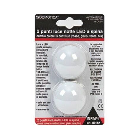 LED SEGNAPASSI LUCE NOTTURNA CAMBIA COLORE