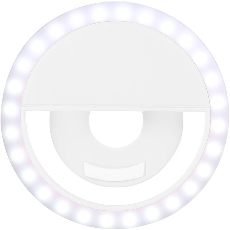 

Led Selfie Light Circle Flash Fill Clip Camara Lampara Luz suplementaria regulable portatil para telefonos moviles y tabletas, blanco