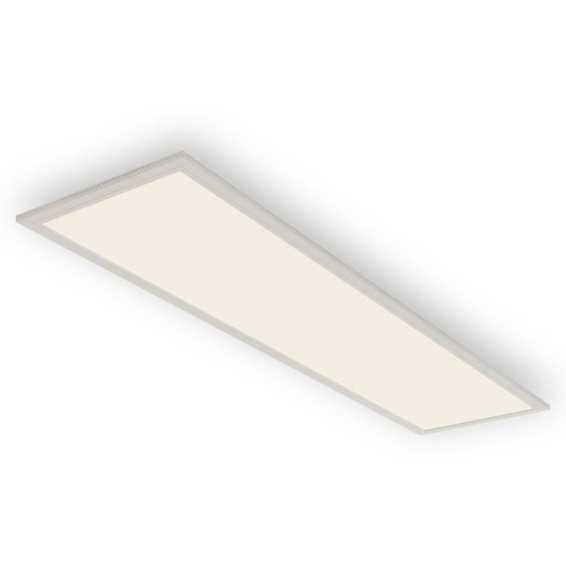 Led Sensor Panel Briloner leuchten piatto, 38 w, 4100 lm, IP20, blanc, plastique-métal, 119,5 x 29,5 x 4,9 cm