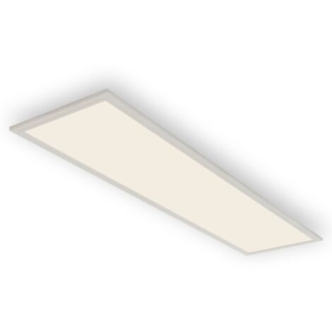 LED Sensor Panel BRILONER LEUCHTEN PIATTO, 38 W, 4100 lm, IP20, blanc, plastique-métal, 119,5 x 29,5 x 4,9 cm