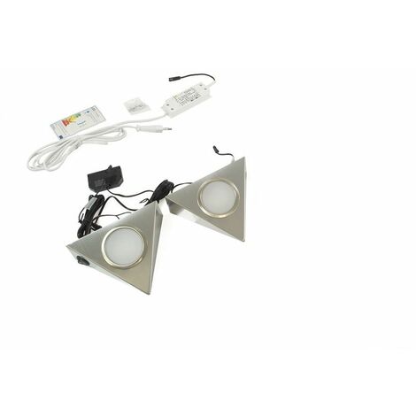 LED-Set PIRA - 2 Strahler inkl. Schalter und Trafo, Neutralweiß