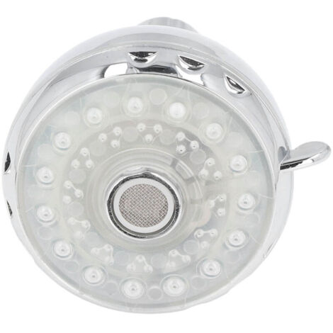 LED shower head with 7 colors, flashing light, automatically changing spray pattern, with G1/2 external thread for bathroom