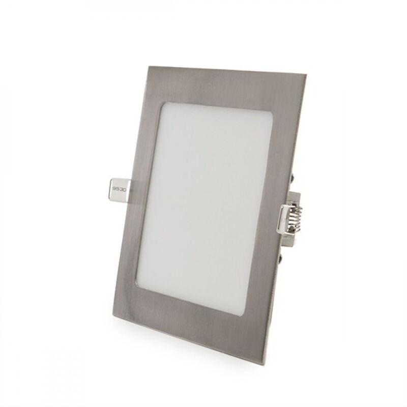 Greenice - Panneau led carré nickel satiné 12 w 1 200 lm 2 700 °k 50 000 h [GL-CL-S12N-WW]