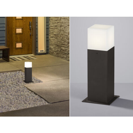 LED Sockelleuchte HUDSON in Anthrazit Höhe 30cm IP44 - Außenleuchte